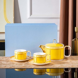 Vibrant Multicolor Gold Trimmed Porcelain <b>Tea</b> Set In Luxury Gift <b>Box</b> For Elegant Afternoon <b>Tea</b> And Special Occasion Gifting - Product Image 4