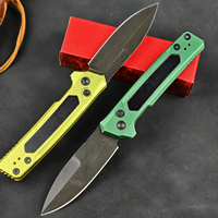 Couteau pliant en acier MagnaCut, manche en aluminium 6061-T6, ouverture latérale, verrouillage par bouton, couteau de poche EDC, 92g
