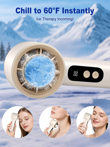Ventilador Portátil de Mano, 5 Velocidades, Enfriamiento Ultra Rápido, Pantalla LED, Núcleo de Cerámica de Hielo, Recargable, Mini, Compatible con Coche, Plegable - Product Image 6