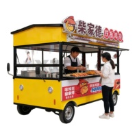 Carrito de Comida Rápida Eléctrico de Cero Emisiones para Eventos al Aire Libre, Resistente a la Oxidación y con Compartimentos Aislados, Sin Costo de Combustible