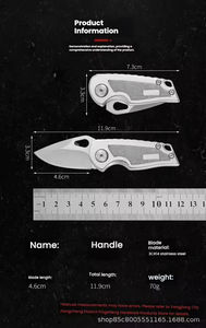 Cuchillo Táctico de Supervivencia para Caza, con Mango de Aluminio, para Campismo, Pesca, Frutas, Herramienta EDC - Product Image 6