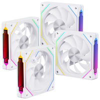 Ventilador para Caja de PC GK120 de 6 Pines, 120 mm, RGB Blanco, Silencioso (20dBA), 1200 RPM, 12V CC, para Computadoras de Juego, Proveedor OEM al por Mayor
