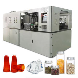 4腔宽口塑料罐制造机小型企业自动宠物食品罐瓶拉伸吹瓶机 - Product Image 1