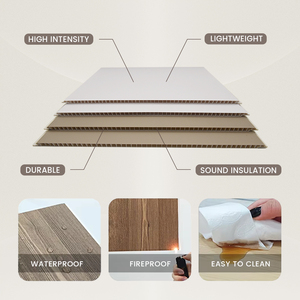 Commercio all'ingrosso Custom 300mm larghezza 6 7 7.5 8mm di spessore del soffitto in legno pannelli pannelli di legno per interni controsoffitto pannello Accese - Product Image 5