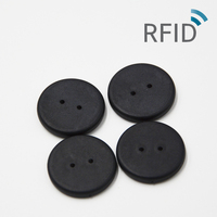 Vente chaude Étiquette RFID rigide industrielle résistante à la chaleur pour lavage, couture, PPS, UHF, pour étiquettes de lavage, U-code 9 U9, diamètres 20mm 22mm 24mm