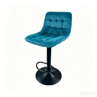Tabouret de bar moderne en velours capitonné, réglable en hauteur, pivotant, chaise haute de cuisine, siège pivotant, tabourets de salon d'hôtel, chaises de bar
