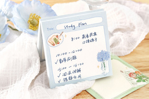 สมุดโน้ต Tasty Bakery 100 แผ่น ลายสีน้ำ สำหรับครัว คาเฟ่ กระดาษโน้ตแบบมีเส้น/เปล่า สไตล์คอทเทจคอร์ ลายดอกไม้สีน้ำโทนอุ่น ลายขนมปัง - Product Image 6