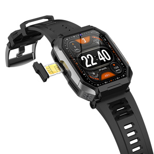 Montre connectée <span class=keywords><strong>B2</strong></span> 2026, 1,96 pouce, 4G, GPS, SOS, NFC, grande mémoire, charge sans fil, 800 mAh, appareil photo, appels Bluetooth, montre connectée sport - Product Image 1
