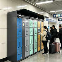 Système de casier à bagages intelligent avec serrure numérique, armoire de rangement en libre-service pour aéroport, hôtel, gare, centre commercial
