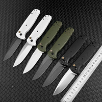 Couteau de poche pliant tactique de chasse en acier D2 style BM 4300 multicolore personnalisé en gros avec manche G10