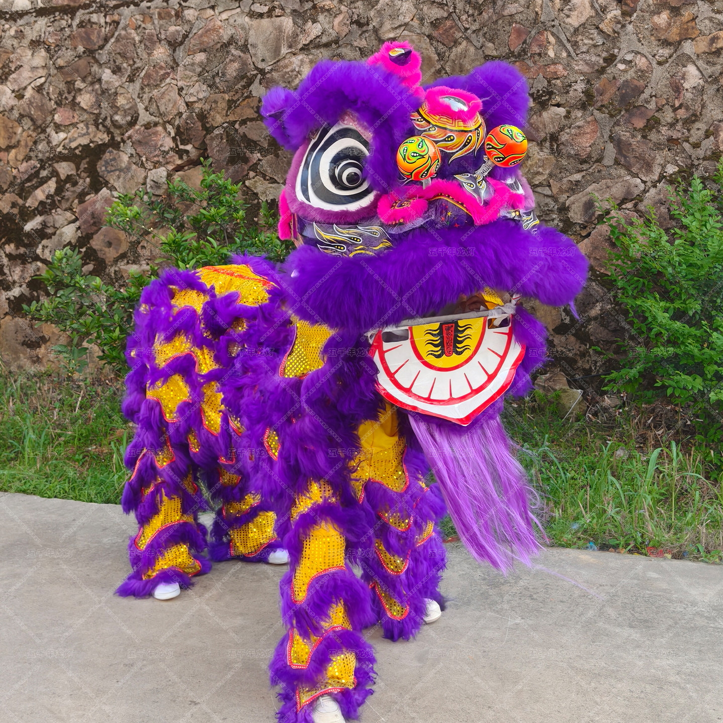 High-end wool bamboo adult purple color-changing lights