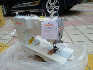 Chinese Taiwan 8200 Double Needle Direct Drive Lockstitch Industrial Sewing Machine with <b>Thread</b> Trimmer and Mechanical Motor - Product Image 3