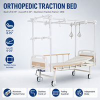 Lit de traction orthopédique manuel, lit d'hôpital, cadre de traction pour le dos et les genoux, lit de soins infirmiers, lit médical pour personnes âgées, soins intensifs, OEM