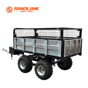 Remorque benne hydraulique 1000 kg à pneus extra larges et cric, directement de l'usine - Product Image 2