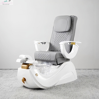 Système de ventilation réglable haut de gamme en acier inoxydable avec vibration Whirlpool pour fauteuil de pédicure/ventilation de spa pour salon de manucure