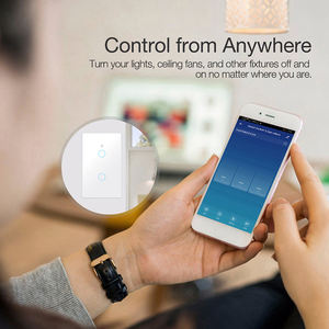 Tuya WiFi Smart Switch Berührungs sensor 1/2/3/4-Gang-Wandtastenschalter Alexa Google Home Kompatibel US Kein neutrales System Max 10A - Product Image 6