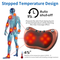 Chauffage électrique pétrissage thérapie infrarouge voiture maison Shiatsu cervical cou Massage oreiller fonction musicale pour