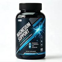 Capsules de L-aspartate de magnésium en marque blanche 500 mg – Mélange nutritionnel pour le sommeil et le soutien immunitaire des adultes – Personnalisation de la marque