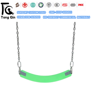 Columpio de Plástico y Goma EVA <span class=keywords><strong>con</strong></span> Cadenas de Acero Inoxidable, Accesorio para Patio de Juegos Infantil Interior y Exterior - Product Image 1
