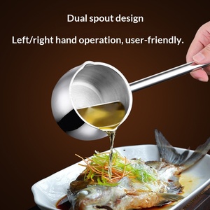 Olla Calentadora de Mantequilla de Acero Inoxidable 316 con Mango Largo, Resistente al Calor, Mini Cacerola <span class=keywords><strong>para</strong></span> Verter Aceite, Cuchara <span class=keywords><strong>para</strong></span> Salsas - Product Image 2