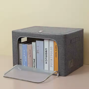 Caja de Almacenamiento de Tela Rectangular Plegable de Gran Capacidad para Ropa y Juguetes, Uso Doméstico, Fácil de Transportar - Product Image 1