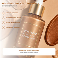 Sérum Bronzant Liquide Multi-Usages Effet Bronzant Naturel, Waterproof, Contrôle du Sébum, pour Visage et Corps