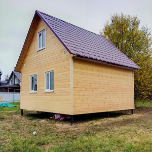 Haut-parleur d'extérieur moderne à toit pointu, modèle populaire pour 2 personnes, 12KW 6KW, en bois massif écologique - Product Image 1