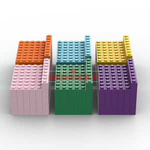 BEBRICKS Série de pièces de construction 3010 Briques 1x4 Briques de construction MOC Ensemble de pièces de base pour enfants <span class=keywords><strong>Cadeau</strong></span> de jeu créatif - Product Image 5