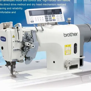 Used Brother 8450B Double needles Industrial Lockstitch Sewing Machine
