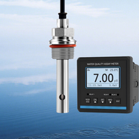 Sensor de medidor de pH de detección de calidad del agua en línea Sonda de electrodo compuesto para base ácida para prueba OEM personalizable
