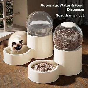 Automatische voerbak met drinkfontein, 5 liter voedselopslag en slimme <span class=keywords><strong>timer</strong></span> voor katten en honden - Product Image 1