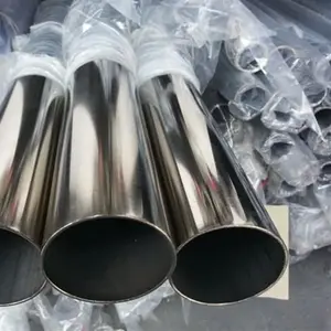 304 tubos de aço inoxidável soldados padrão ASTM material redondo de aço inoxidável série 300