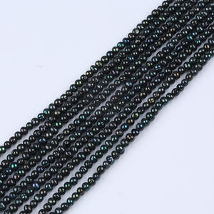 Perles d'eau douce naturelles Zhuji, rondes, 3-3,5 mm, en vrac, pour la fabrication de bijoux DIY, bracelets et colliers - Product Image 2