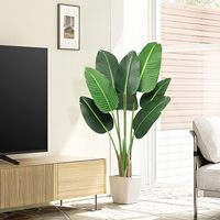Plantes artificielles en gros, arbre décoratif pour la maison, bonsaï, plantes en plastique, pots, aménagement paysager, plantes modernes, palmier d'intérieur