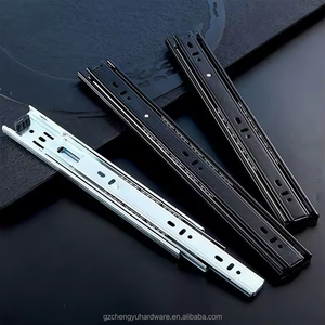 CY-205 Bình Thường Kim Loại Tủ Mềm Đóng Ngăn Kéo Trượt Kênh Đường Ray Runners Nhiệm Vụ Nặng Nề Đầy Đủ Mở Rộng Bóng Mang Ngăn Kéo Trượt - Product Image 5