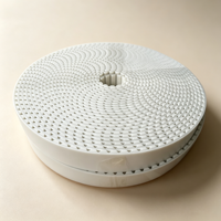 Courroie de distribution en PU perforée blanche à extrémités ouvertes, avec trous de ventilation, soudable, courroie synchrone T5 T10 AT10, longueur de coupe personnalisée