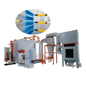 China automatic high speed powder coating machine production line drying oven