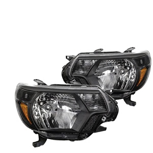ไฟหน้าสำหรับ Toyota Tacoma ปี 2012-2015 พื้นหลังสีดำ รุ่น US แบบฮาโลเจน - Product Image 2