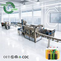 Máquina de Llenado de Agua Carbonatada Automática Escalable DCGF18-18-6 para Línea de Procesamiento de Bebidas PET de 0-2L, Certificación CE ISO