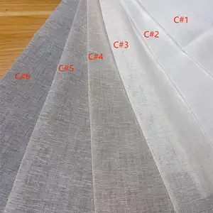 Voile Linen Fabric Linen Curtain Fabric Linen Polyester Fabrics for Curtain For The Living Room