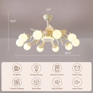 <span class=keywords><strong>Ventilateur</strong></span> de plafond <span class=keywords><strong>lustre</strong></span> blanc avec lumières 31 "<span class=keywords><strong>ventilateur</strong></span> de plafond <span class=keywords><strong>lustre</strong></span> avec classe <span class=keywords><strong>Globe</strong></span> 18 lumières <span class=keywords><strong>pour</strong></span> salon salle à manger télécommande - Product Image 4