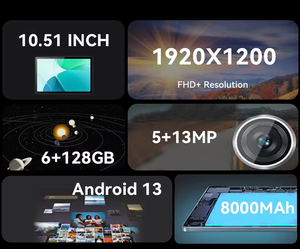 Nueva Versión Global Desbloqueada 2025 Mini Pad 16GB RAM 1TB ROM Doble SIM 4G/5G GPS MTK Octa Core Android 12 Tablet Empresarial 1280x800 - Product Image 6