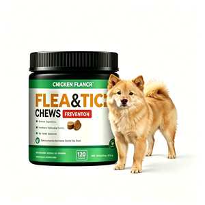 OEM ODM Snack Masticabili al Gusto di Pollo per Cani contro Pulci e Zecche, Integratore Botanico Naturale per il Comfort della Pelle dei Cuccioli - Product Image 1