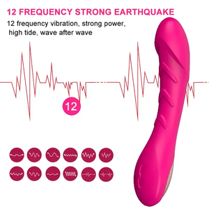 Chất Lượng Cao Của Phụ Nữ Dildo Vibrator 12-Rung USB Cung Cấp Điện Cá Nhân Massager Cây Đũa Phép Massage Công Cụ Nữ Thủ dâm Công Cụ - Product Image 5