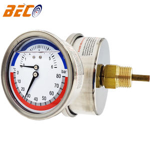 Pressão e temperatura medição temperatura e pressão aço inoxidável indústria termômetro medidor temperatura - Product Image 4