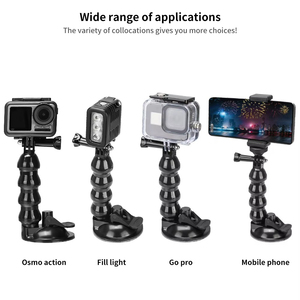 Support de fixation à ventouse HONGDA pour GoPro Hero 10 <span class=keywords><strong>9</strong></span> 8 7 6 5 4 Insta360 Xiaomi Yi 4K, support de voiture flexible réglable pour DJI AKASO <span class=keywords><strong>EKEN</strong></span> - Product Image 6