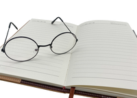Carnet personnalisable avec couverture en cuir bicolore et marque-pages – Cadeau promotionnel tendance