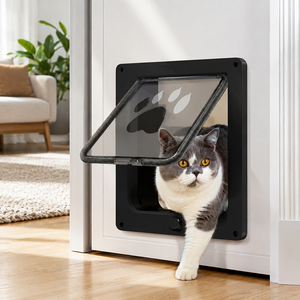 <span class=keywords><strong>Per</strong></span> Forniture Dirette Transfrontaliere di Articoli <span class=keywords><strong>per</strong></span> Animali Domestici: Sportello <span class=keywords><strong>per</strong></span> Gatti e <span class=keywords><strong>Cani</strong></span> con Ingresso/Uscita a Due Vie, Stile Sottile Quadrato, Telaio in Plastica <span class=keywords><strong>per</strong></span> Porta di Sicurezza - Product Image 1