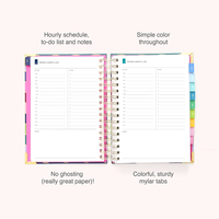 Agendas de Papel Ecológico A5 con Encuadernación Cosida a Caballo y Detalles en Dorado Rosa, Caja de Regalo de Lujo para Bodas, Planificador de Autocuidado