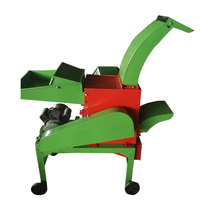 Nouveau Mini hachoir à ensilage Machine 220V broyeur agricole avec moteur pour la coupe d'herbe de vache Mini coupe-paille pour l'herbe et l'ensilage